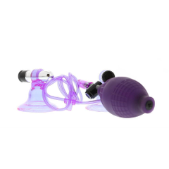 Вакуумные стимуляторы на соски с вибрацией Hi-Beam, Цвет: фиолетовый, фото 