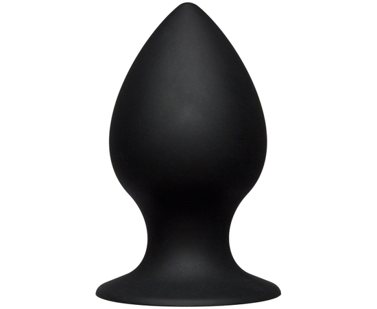 Чёрная анальная пробка Kink Ace Silicone Plug 4.5" - 11,43 см., фото 