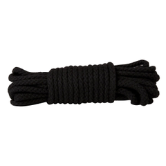 Чёрная хлопковая веревка для связывания Bondage Rope 33 Feet - 10 м., фото 