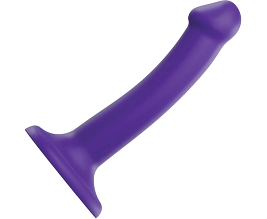 Фиолетовый фаллоимитатор-насадка Strap-On-Me Dildo Dual Density size S - 17 см., Длина: 17.00, Цвет: фиолетовый, Размер: S, фото 