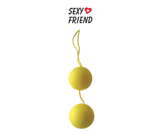 Желтые вагинальные шарики BALLS, фото 