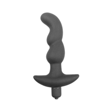 Чёрный анальный вибратор Sexual Health and Pleasure - 11,8 см., фото 