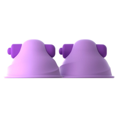 Фиолетовые виброприсоски-стимуляторы на соски Vibrating Nipple, фото 