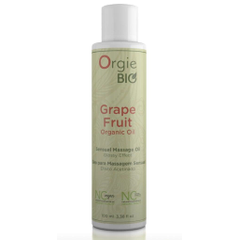 Органическое масло для массажа ORGIE Bio Grapefruit с ароматом грейпфрута - 100 мл., фото 