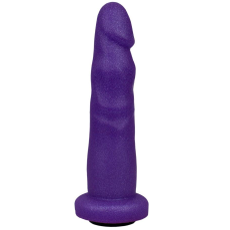 Фиолетовая реалистичная насадка-плаг - 16,2 см., фото 