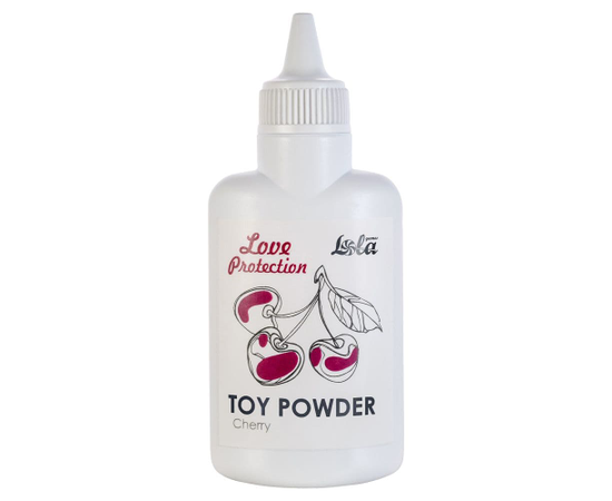 Пудра для игрушек Love Protection с ароматом вишни - 30 гр., фото 