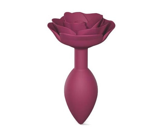 Анальная пробка Love to Love Open Rose, Цвет: сливовый, Размер: M, фото 