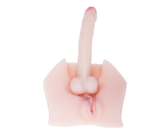 Мастурбатор-гермафродит с вагиной и фаллосом, фото 