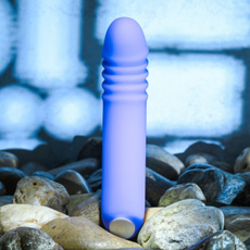 Фиолетовый светящийся G-стимулятор The G-Rave - 15,1 см., фото 