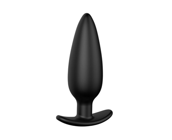Черная анальная пробка №07 Self Penetrating Butt Plug - 12 см., фото 