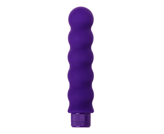 Фиолетовый фигурный вибратор - 17 см., фото 