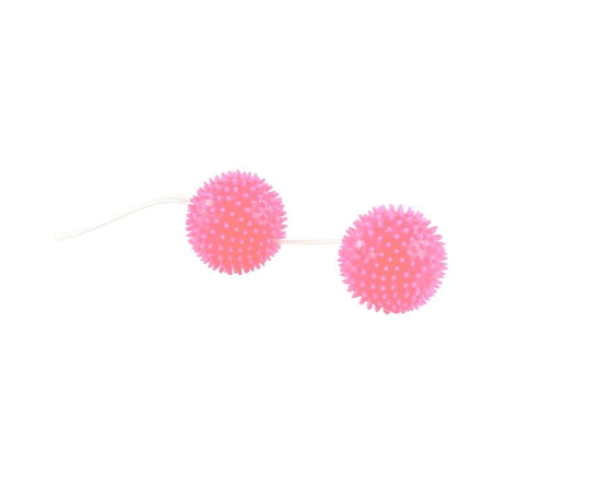 Розовые вагинальные шарики Love Balls, Цвет: розовый, фото 