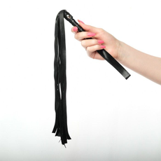 Плеть из эко-кожи с витой ручкой - 55 см., фото 