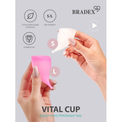 Набор менструальных чаш Vital Cup (размеры S и L), фото 