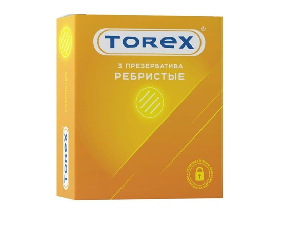 Текстурированные презервативы Torex "Ребристые" - 3 шт., фото 