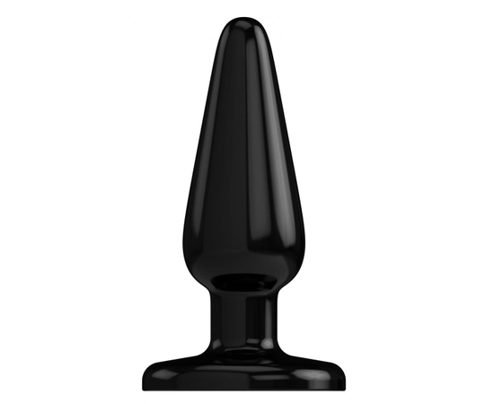 Черная коническая анальная пробка Basic 3 Inch - 7,6 см., фото 