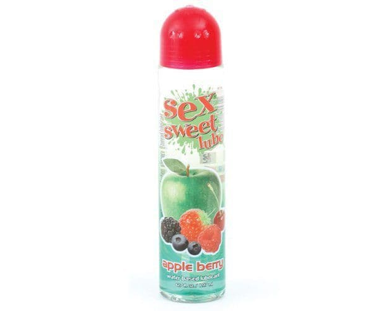 Вкусовой лубрикант с ароматом яблока и ягод Sex Sweet Lube - 197 мл., фото 