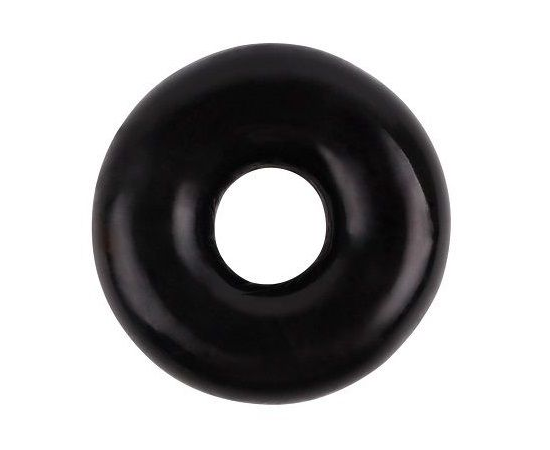 Черное эрекционное кольцо Fat O Cock Ring #1, фото 