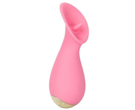 Розовый мини-вибромассажер #TickleMe - 11,5 см., фото 