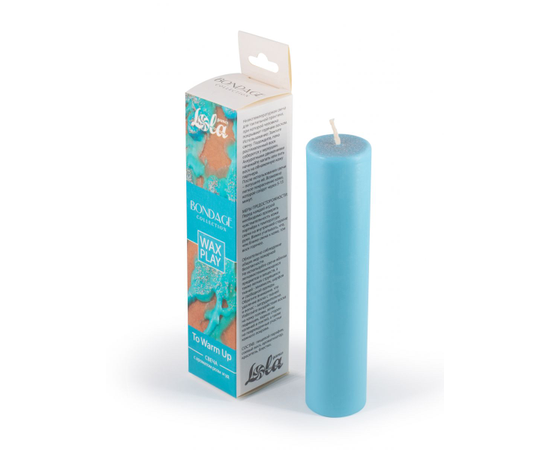 Голубая БДСМ-свеча To Warm Up, фото 