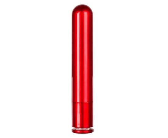 Красный гладкий вибратор METALLIX PETIT CORONA SMOOTH VIBRATOR - 11,5 см., фото 