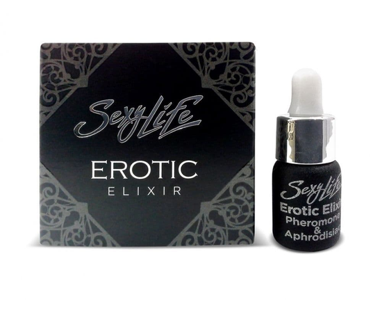 Эфирное масло-афродизиак с феромонами Sexy Life Erotic Elixir унисекс - 5 мл., фото 