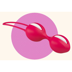 Вагинальные шарики Fun Factory Smartballs Duo, Цвет: красный, фото 