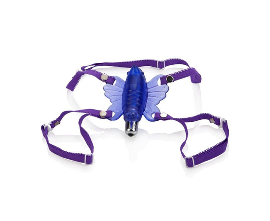 Фиолетовая вибробабочка Wireless Venus Butterfly Wearable Stimulator, Цвет: фиолетовый, фото 