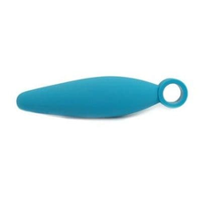 Голубая анальная пробка Climax Anal Finger Plug - 10,5 см., фото 
