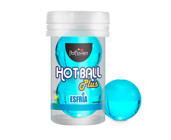 Лубрикант на масляной основе HotFlowers Hot Ball Plus с охлаждающим эффектом, фото 