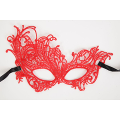 Асимметричная маска "Тайны Венеции", Цвет: красный, фото 