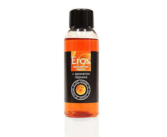 Массажное масло Eros exotic с ароматом персика - 50 мл., фото 