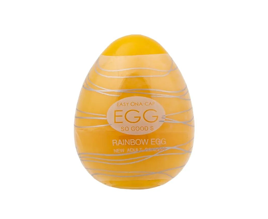 Мастурбатор-яйцо OYO Rainbow Yellow, Длина: 6.50, Цвет: желтый, фото 