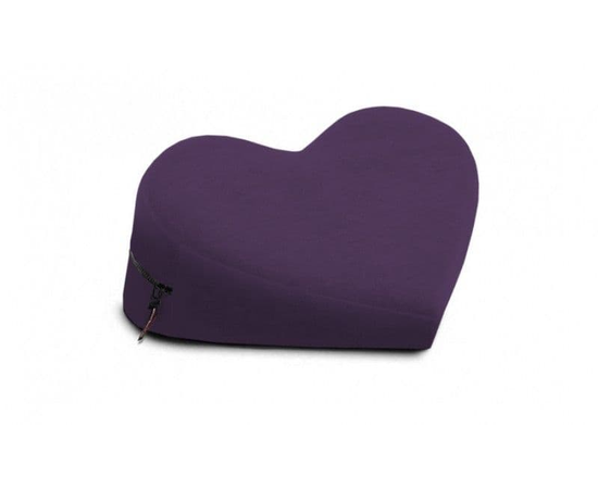 Фиолетовая малая вельветовая подушка-сердце для любви Liberator Retail Heart Wedge, Цвет: фиолетовый, фото 