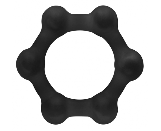 Черное утяжеленное эрекционное кольцо N 83 Weighted Cock Ring, фото 