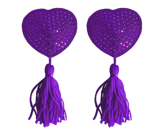 Фиолетовые пестисы-сердечки Tassels Heart, Цвет: фиолетовый, фото 