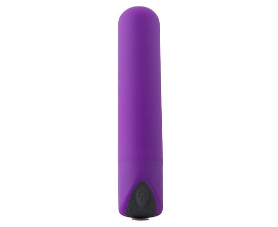 Фиолетовый мини-вибратор POWERFUL BULLET, фото 