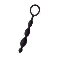 Анальная цепочка черного цвета A-toys - 19,5 см., фото 