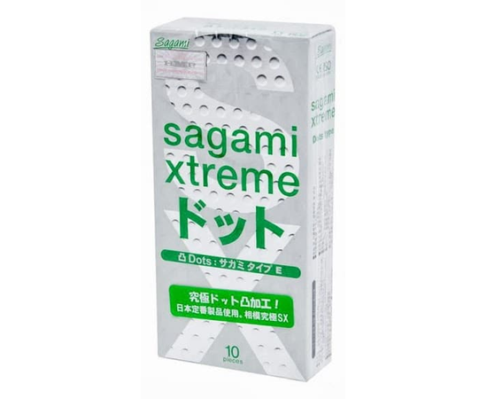 Презервативы Sagami Xtreme Type-E с точками, Длина: 19.00, Объем: 10 шт., фото 