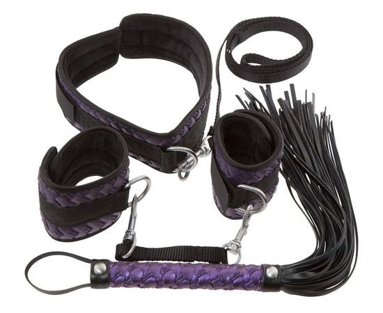 Чёрно-фиолетовый набор для бондажа Bondage Set, фото 