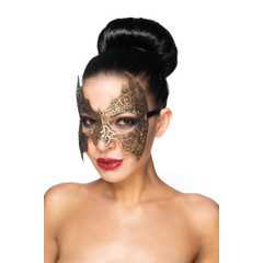 Золотистая карнавальная маска "Алиот", Цвет: золотистый, фото 