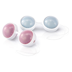 Вагинальные шарики Lelo Luna Beads, Цвет: голубой с розовым, фото 