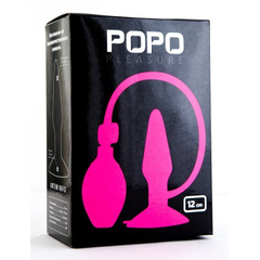 Розовая надувная втулка POPO Pleasure - 12 см., фото 