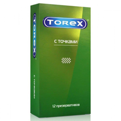 Текстурированные презервативы Torex "С точками" - 12 шт., фото 