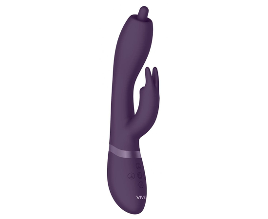 Вибромассажер-кролик Nilo - 22 см., Цвет: фиолетовый, фото 
