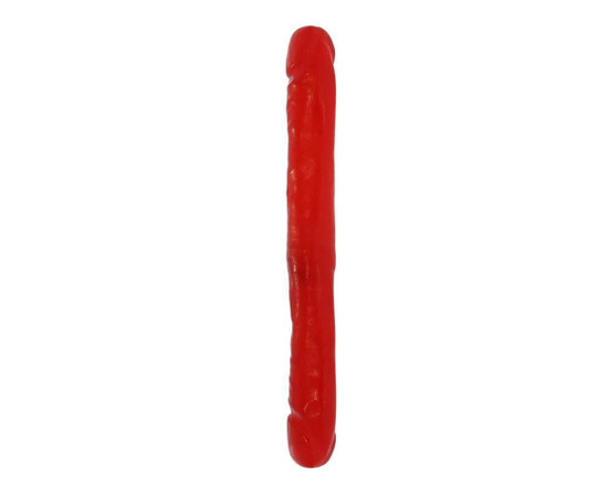 Двусторонний красный фаллоимитатор - 30 см., Цвет: красный, фото 