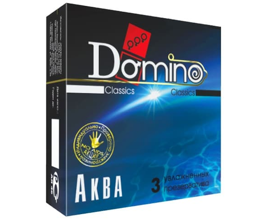 Презервативы Domino "Аква" - 3 шт., фото 
