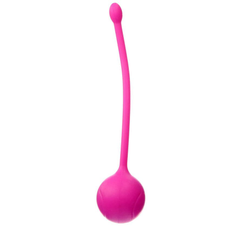 Розовый металлический шарик с хвостиком в силиконовой оболочке, Цвет: розовый, фото 