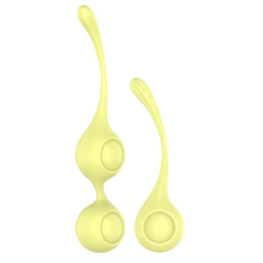 Набор желтых вагинальных шариков Lemon Squeeze, фото 