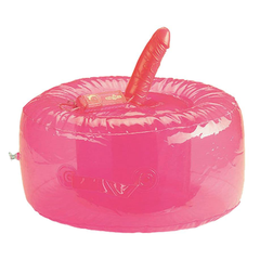 Надувная кушетка с вибратором, Цвет: розовый, фото 
